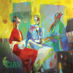 لوحة الفنان لقمان أحمداللوحة تقدمة الفنان لقمان أحمد