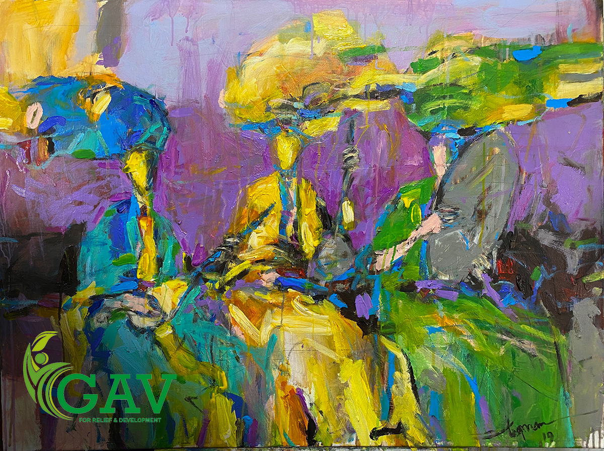 اللوحة تقدمة الفنان لقمان أحمد