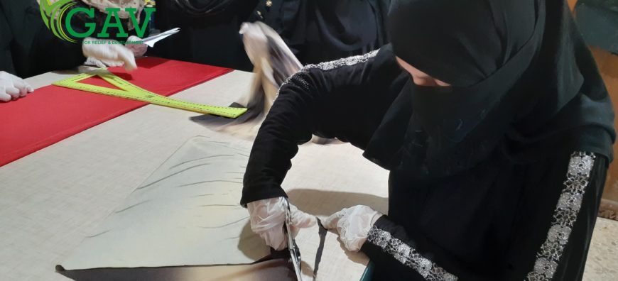 تصميم أزياء خلال ورشة بازار التدريبية - GAV